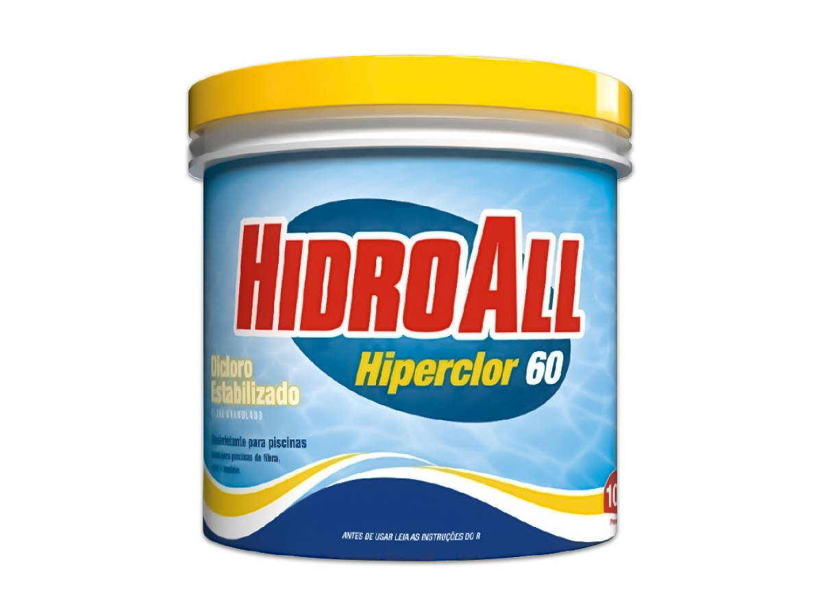 Cloro Granulado Hidroall Hiperclor 60 - Balde 10kg