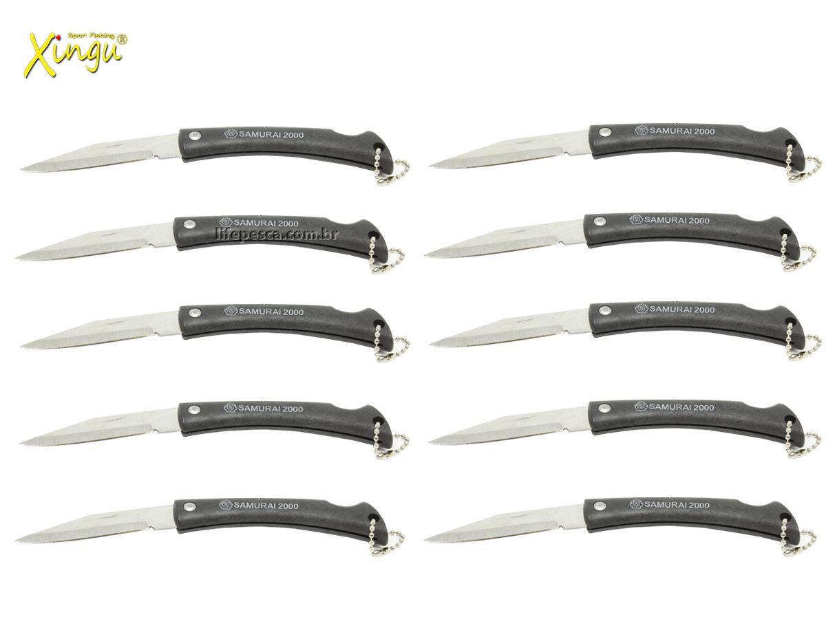 Kit 10 Canivetes Xingu XV2847 - Samurai 2000