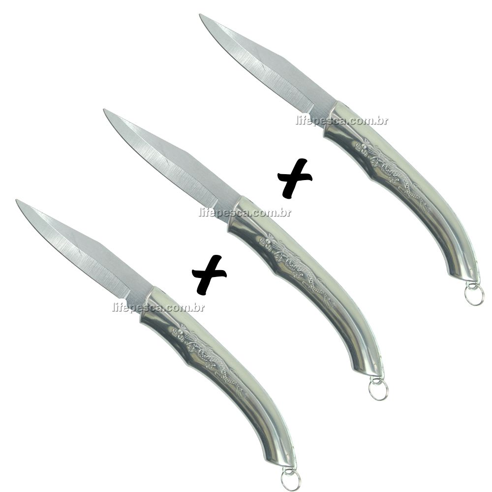 Kit 3 Canivetes Xingu XV3092 - Metal