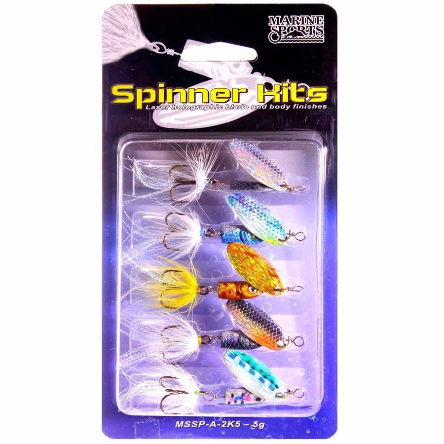Kit 5 Moscas P/ Fly Spinner Kits Oval 5,0gr - Marine Sports