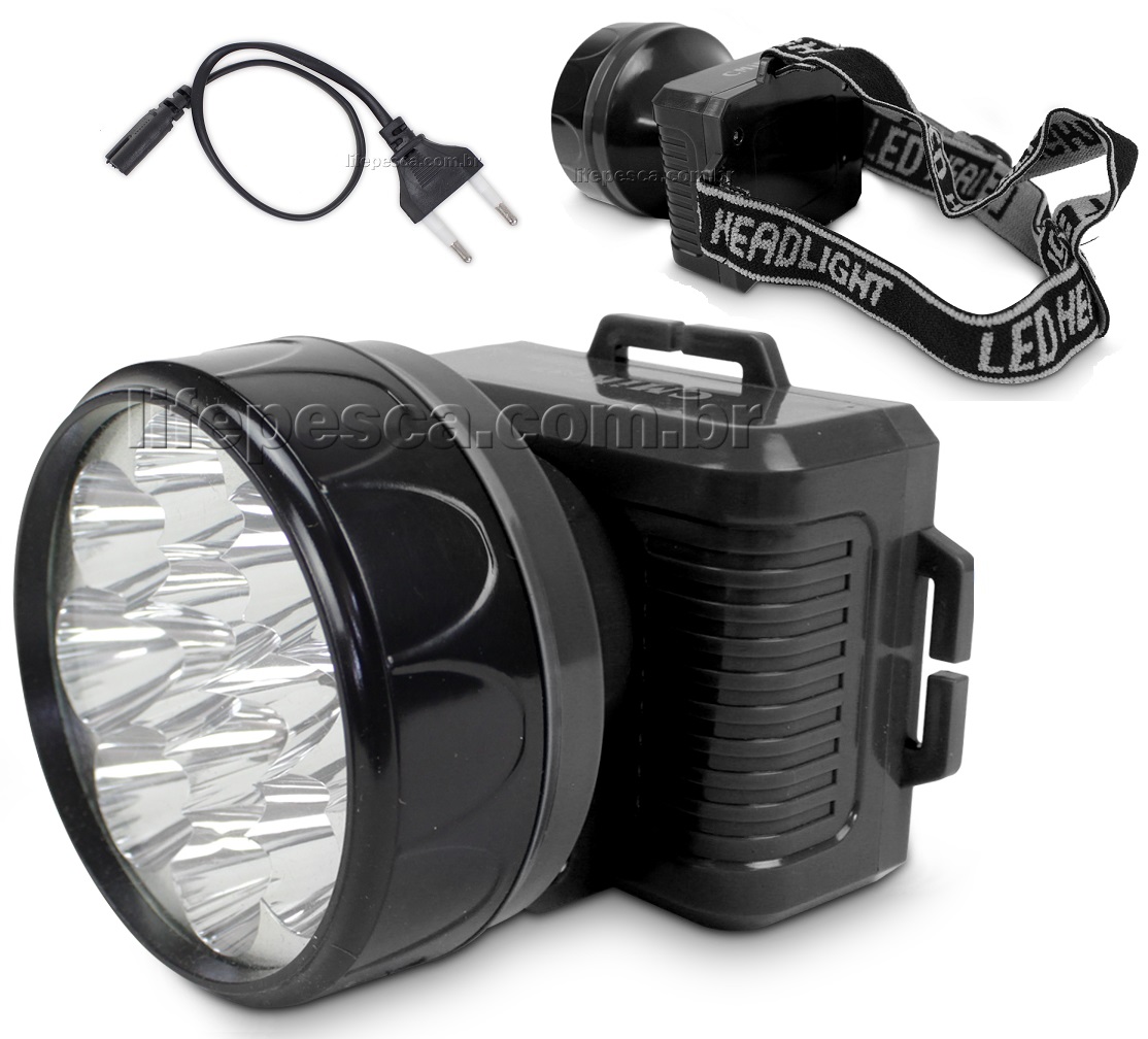 Lanterna de Cabeça LP-687 Profissional 22000 Lumens LED Cree