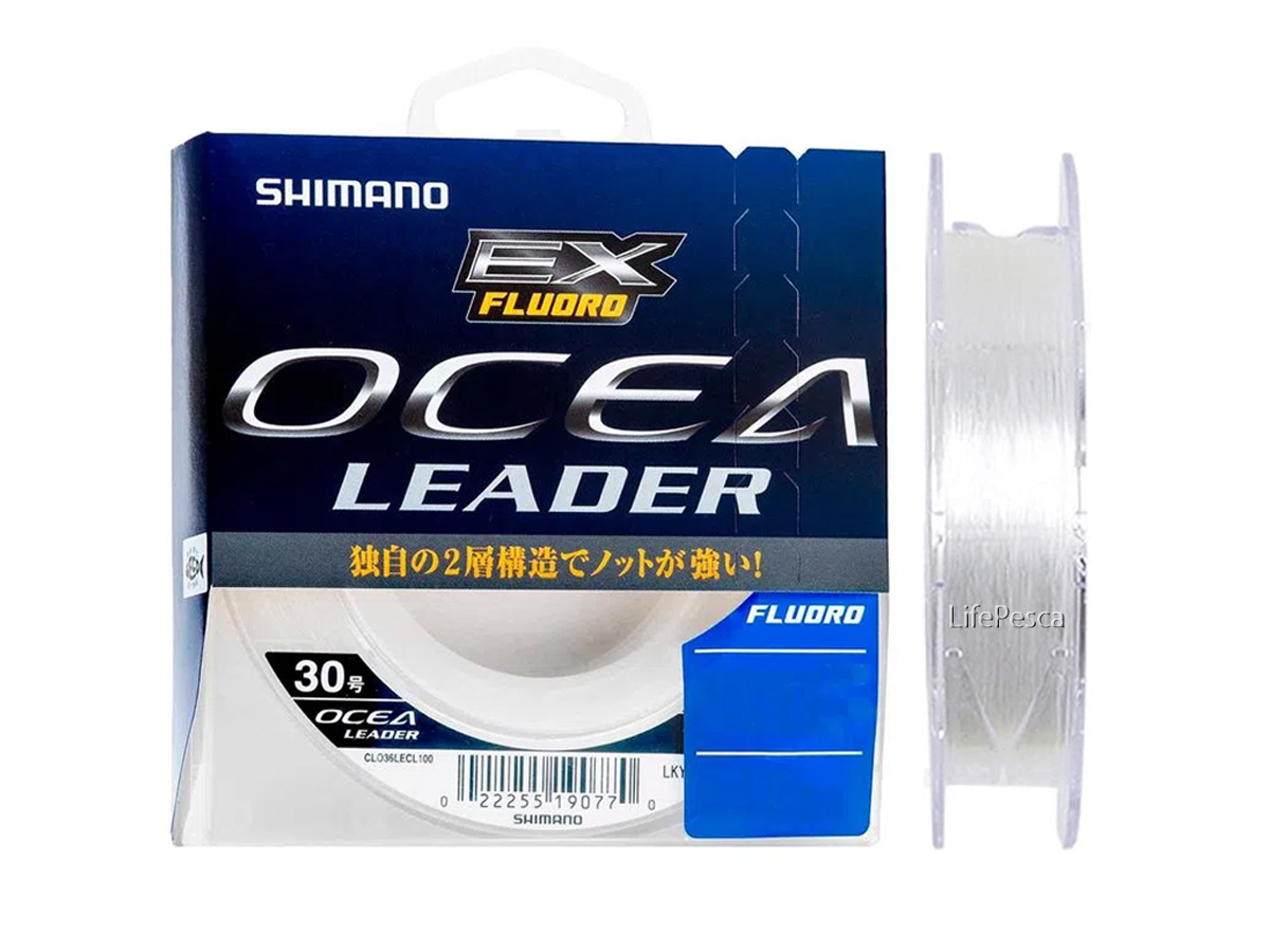 Linha Fluocarbono Shimano EX Fluoro Ocea Leader 0,97mm 100lb/45,35kg - 50 Metros