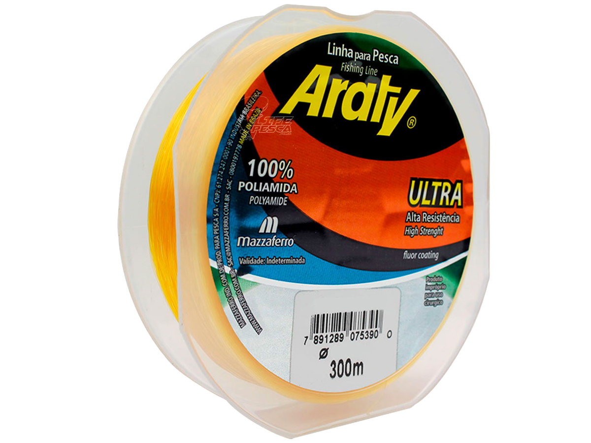 Linha Monofilamento Araty Ultra 0,40mm - 300 Metros  - Life Pesca