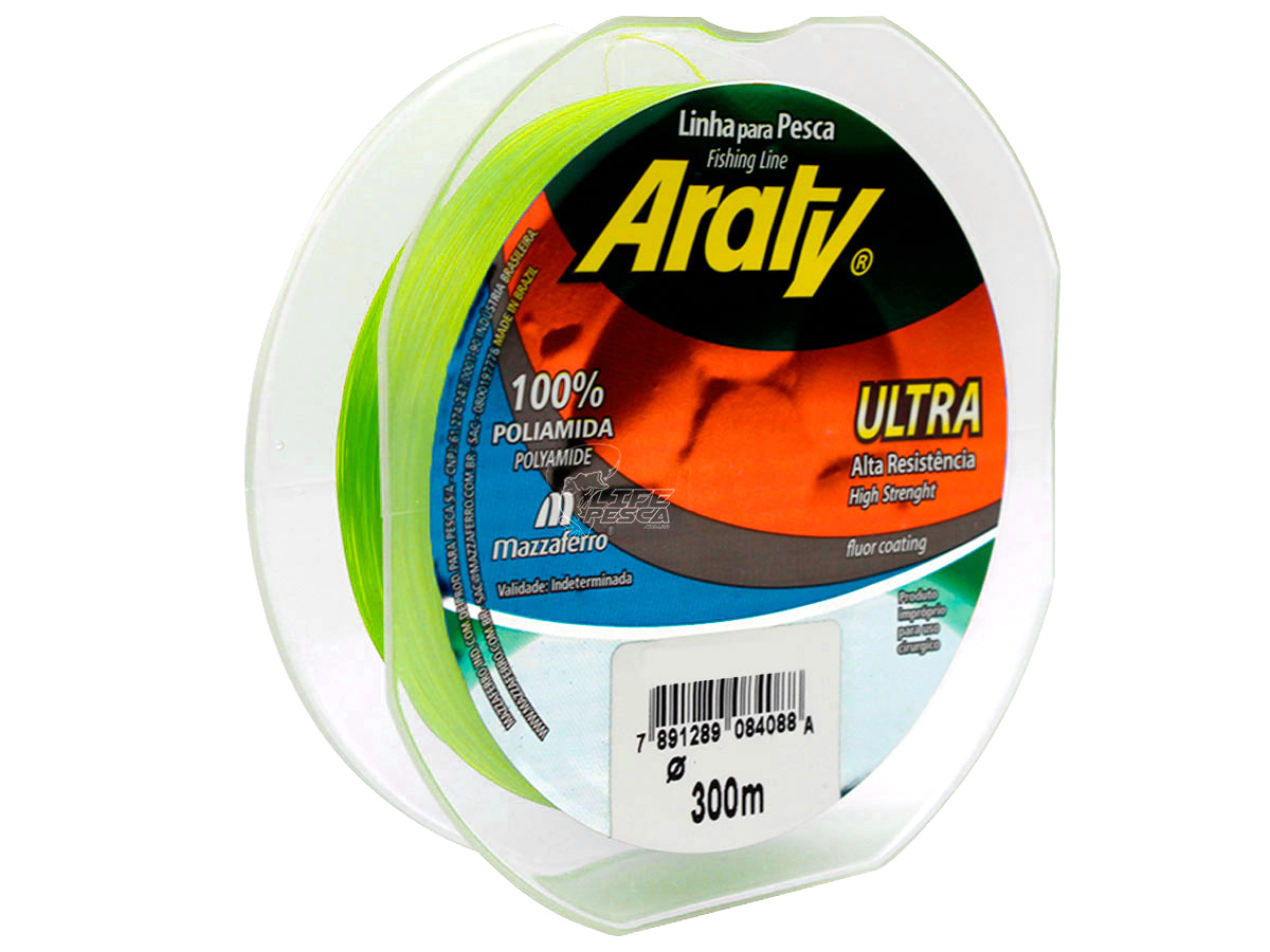 Linha Monofilamento Araty Ultra 0,50mm - 300 Metros  - Life Pesca