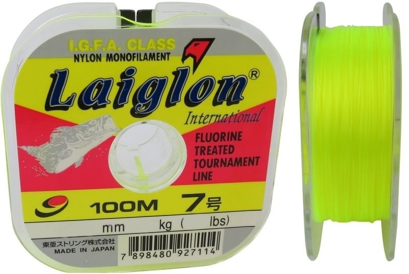 Linha Monofilamento Laiglon 0,47mm 35lbs/17,5kg - 100 Metros  - Life Pesca