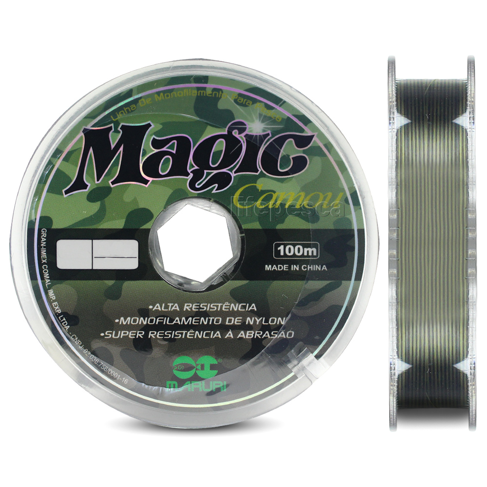 Linha Monofilamento Magic Camou 0,35mm 18,7lbs/8,5kg - 100 Metros