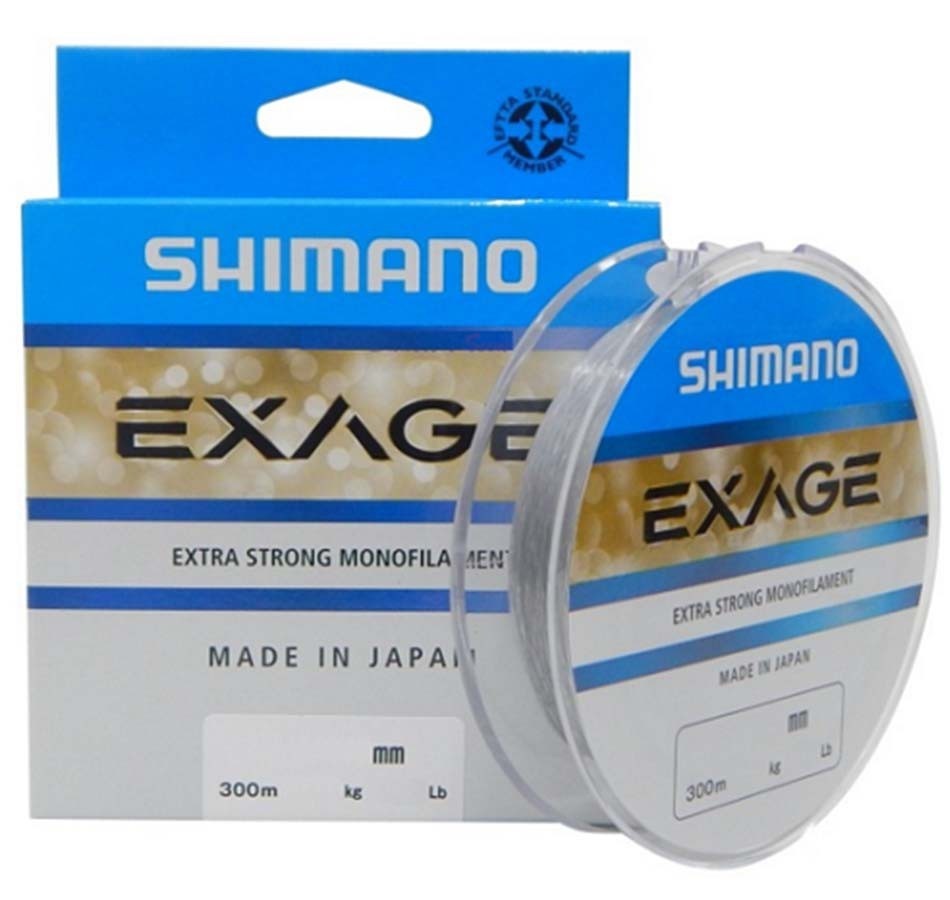 Linha Monofilamento Shimano Exage 0,25mm 12,10lbs/5,50kg - 300 Metros