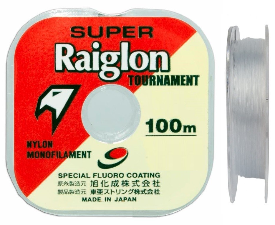Linha Monofilamento Super Raiglon 0,285mm 17,0lbs/8,0kg - 100 Metros