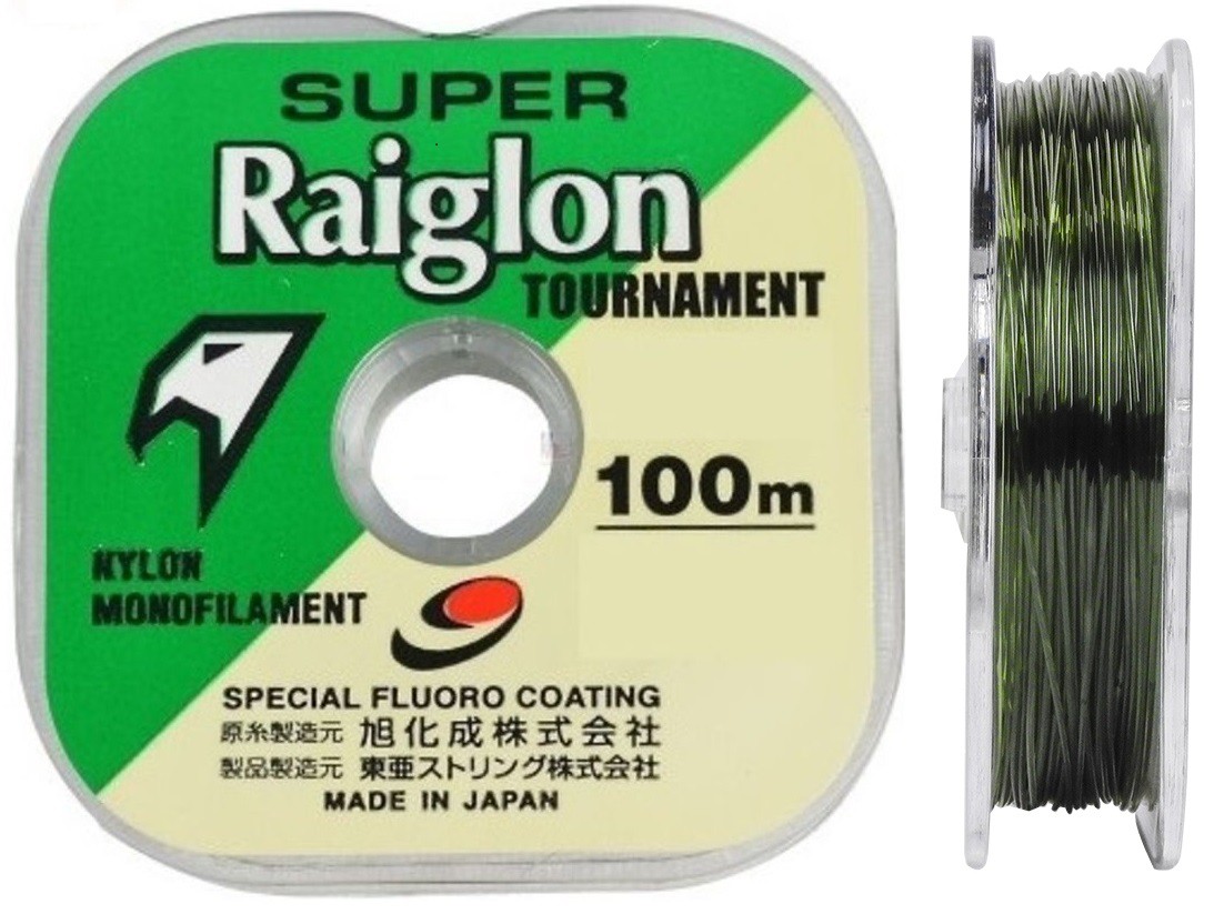 Linha Monofilamento Super Raiglon 0,405mm 36lbs/16,3kg - 100 Metros  - Life Pesca