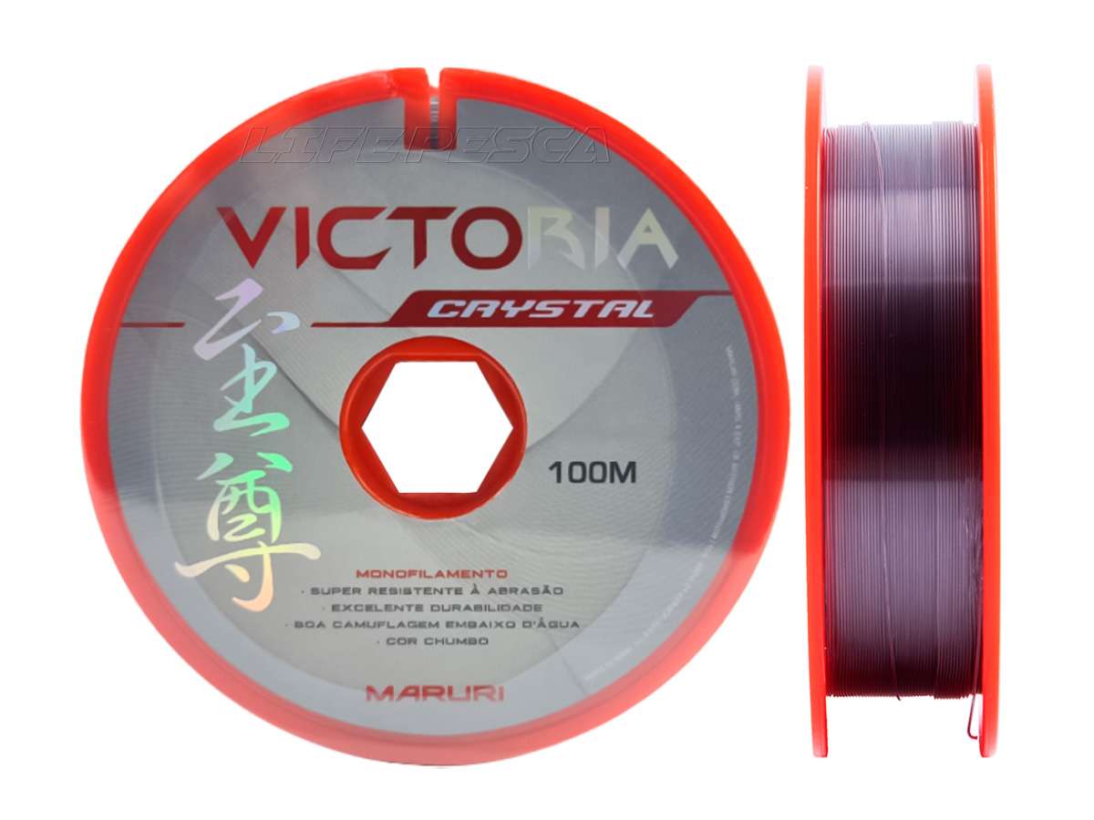 Linha Monofilamento Victoria Crystal Maruri 0,33mm 13,2lb/6kg - 100 Metros