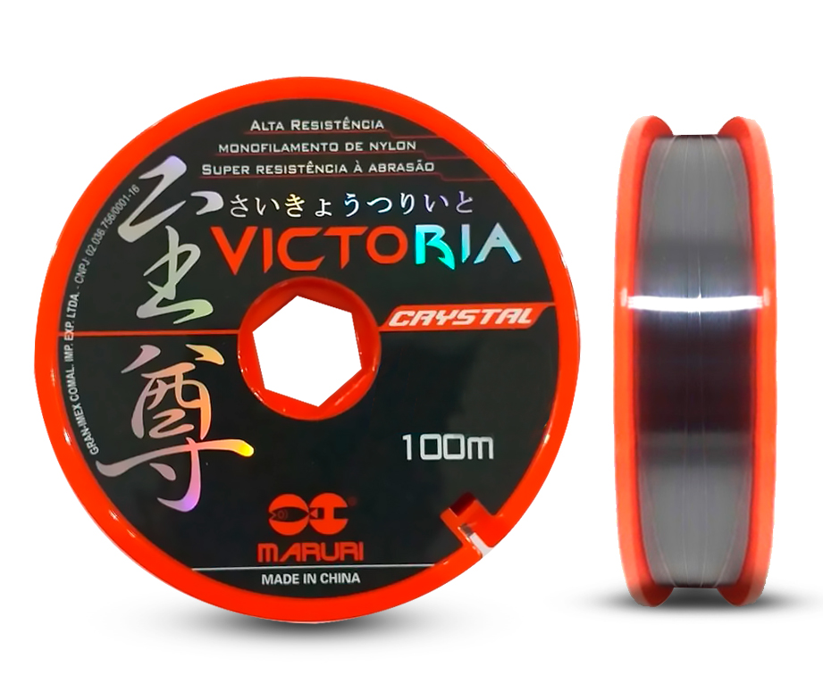 Linha Monofilamento Victoria Crystal Maruri 0,61mm 40,8lbs/18,5kg - 100 Metros - Life Pesca