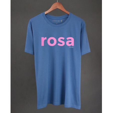 Camiseta Azul e Rosa