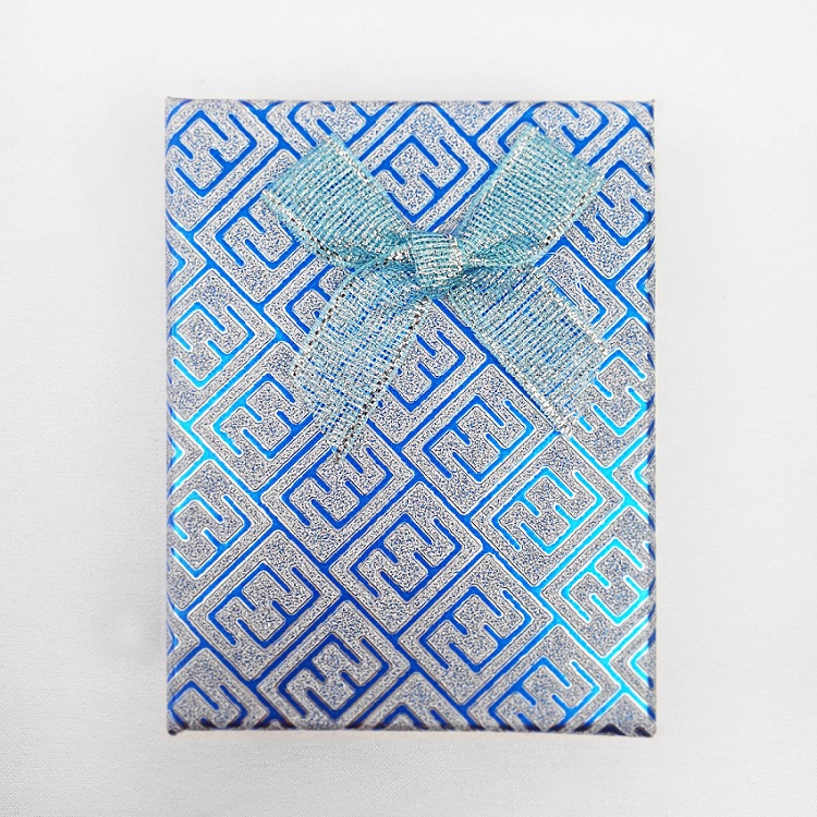 Caixa de Presente Média com Laço e Glitter para Semijóias - Lunozê Joias