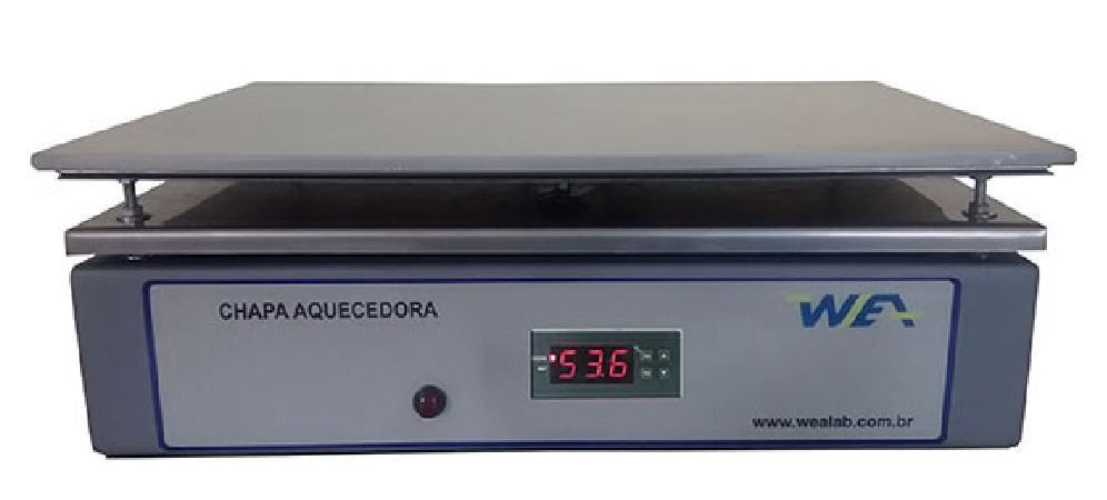 CHAPA AQUECEDORA DIGITAL PLATAFORMA 40X30CM TEMPERATURA 350°C 220V