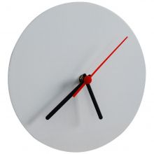 Relógio de Metal Branco Redondo 20x20