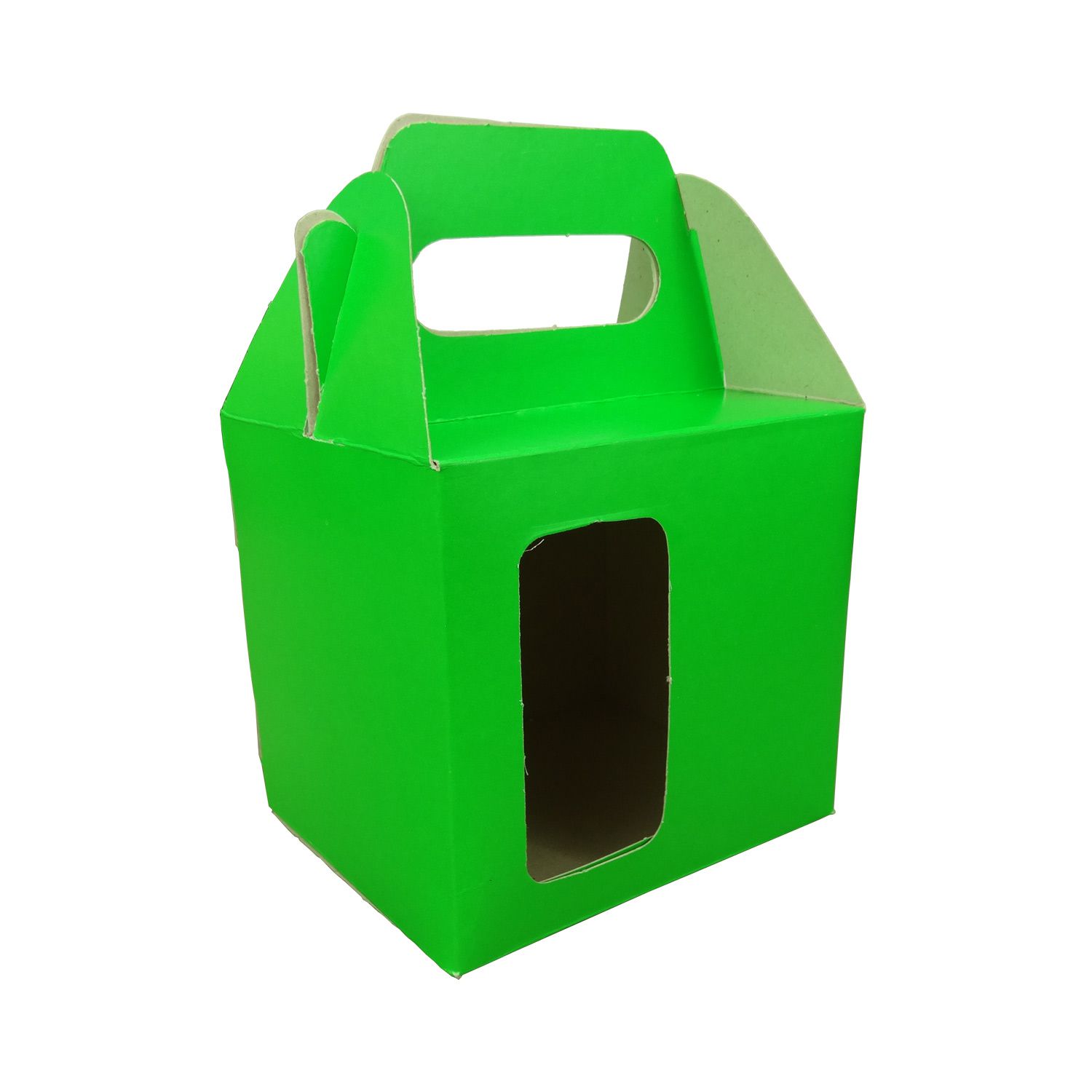 Caixa de Caneca - Com Janela - Verde Lumiset - Pacote Com 12 Und