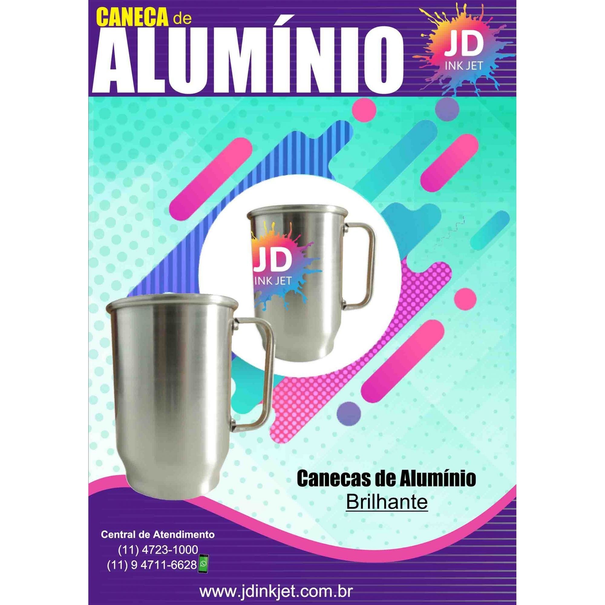 Caneca de Aluminio - 600ml Brilhante
