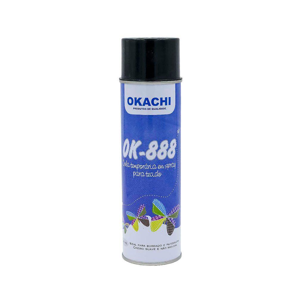Cola Temporária em Spray Para Tecido - OK-888 - 380ml - 12 Unidades