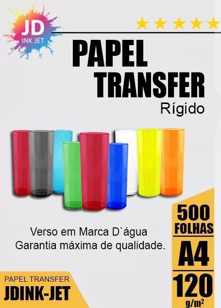 Papel Transfer Laser Rígido 120gr 500 folhas