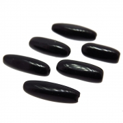 6 unids. Conta Indiana Black Stone Tubinho Quadrado 12mm CABS-04