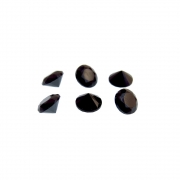 6 unids. Zircônia Negra Moeda 4mm ZRMO04-04