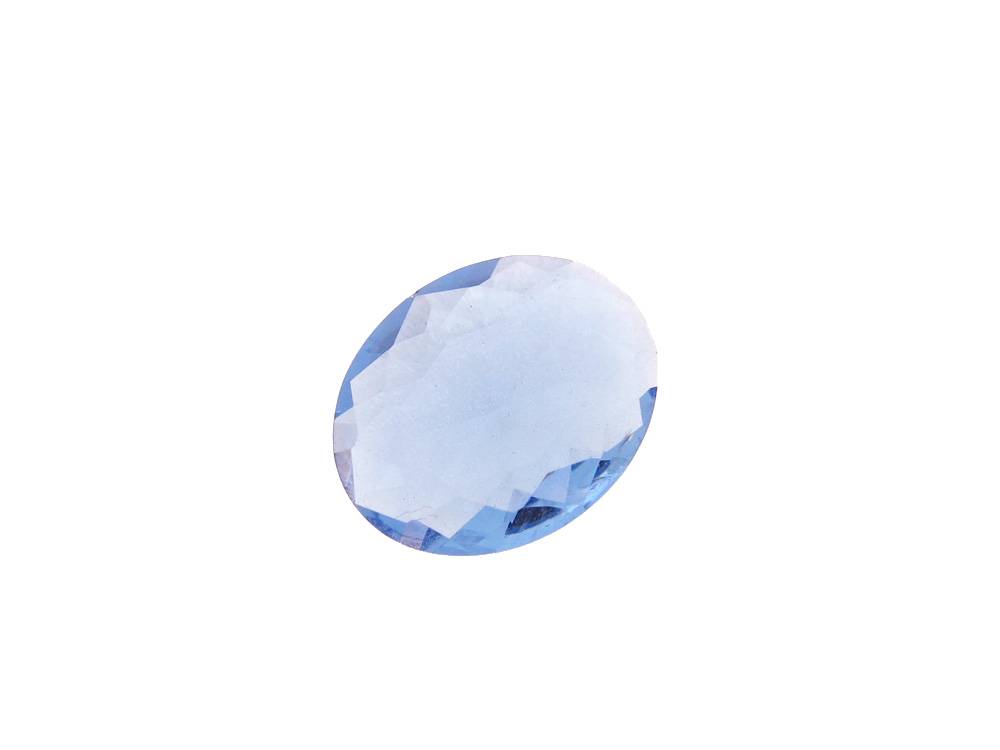 2 unids. Cristal Color Blue Ice lapidação oval 08x10mm 1 unid. CCOV0810-10
