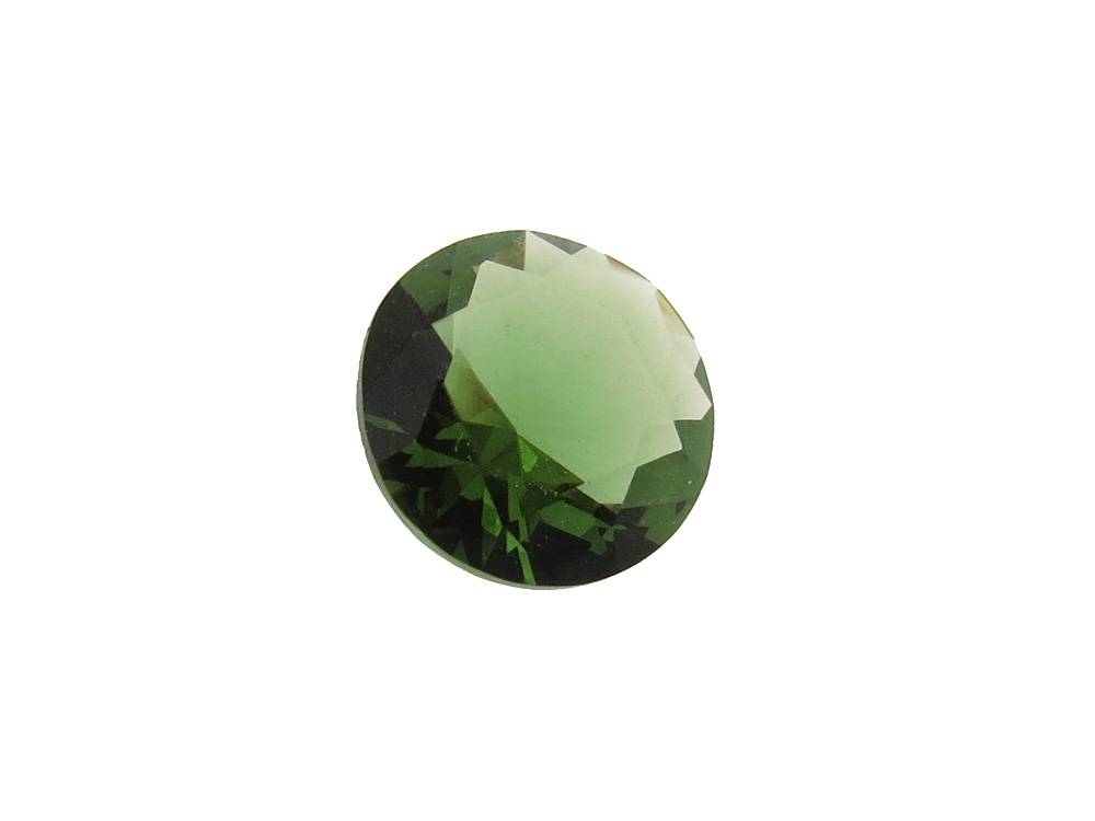 2 unids. Cristal Color Turmalina Verde lapidação Moeda 8mm 1 unid. CCMO08-18