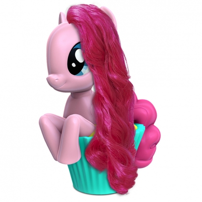 Boneca My Little Pony Styling Head Pinkie Pie Cupcake  com Acessórios +3 Anos - Pupee