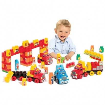 Brinquedo Baby Land Super Resgate C/ 125 Peças Educativo e Divertido