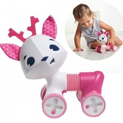 Brinquedo Bebê Educativo Infantil A partir 3 Meses Sanfonado Carrinho Rolling Tiny Love Florence IMP01855
