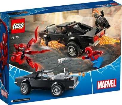 Brinquedo LEGO Homem Aranha Spider Man And Ghost Rider VS Carnage +7 Anos 212 Peças Blocos de Montar