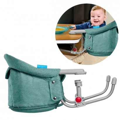 Cadeira De Alimentação Bebê Refeição Encaixe Na Mesa Click Clip Multikids Azul