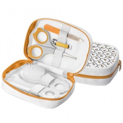 Kit Completo Higiene Tesoura Pente Cortador Bebê Multikids