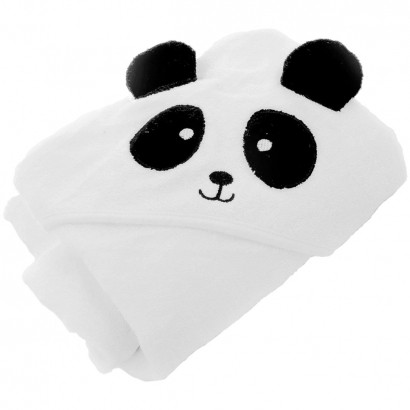 Toalha com Capuz Infantil Panda - Infanti