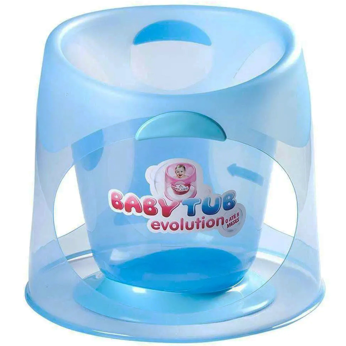 Banheira de Bebê BabyTub Evolution Ofurô Azul De 0 até 8 Meses