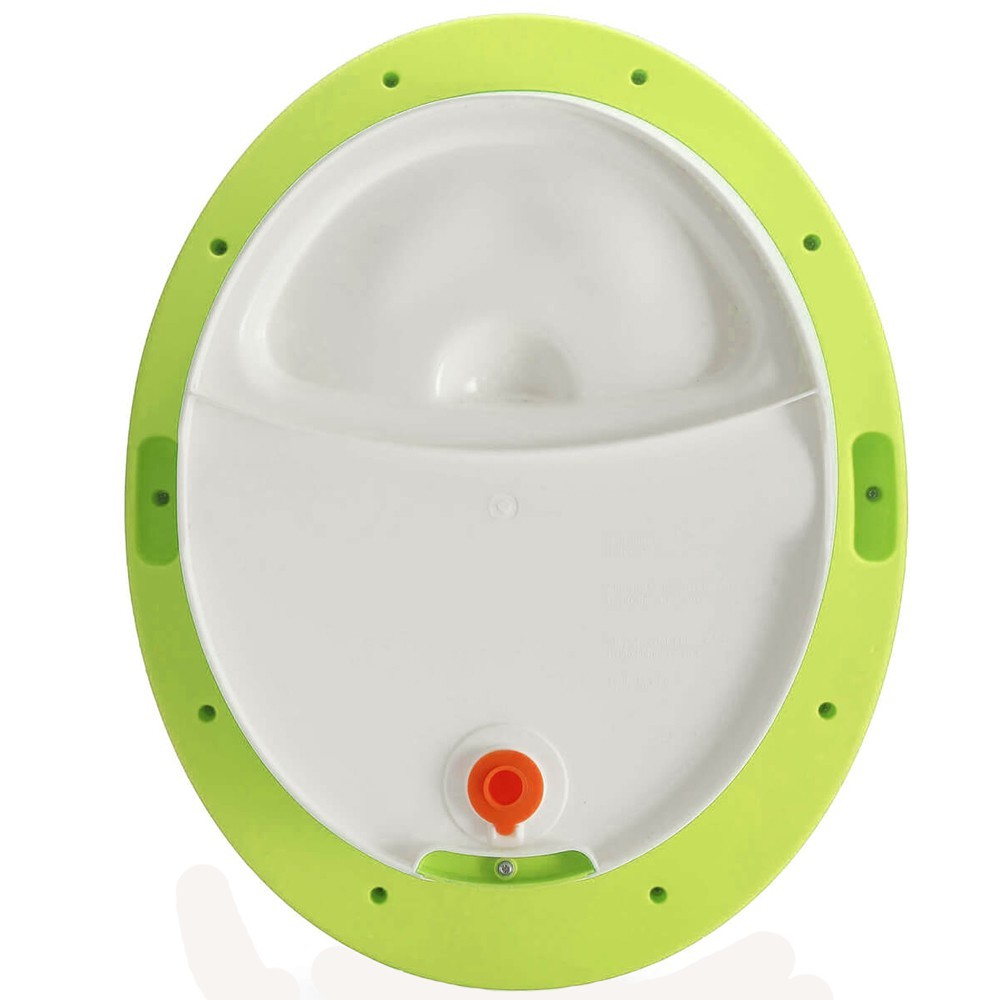 Banheira Ofurô Infantil com Assento Bubbles Green De 1 a 3 Anos - Safety