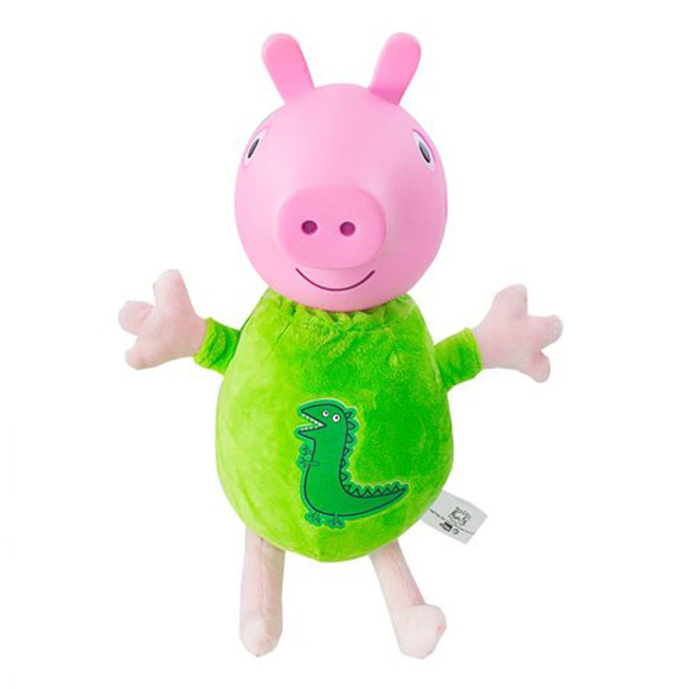 Boneco De Pelucia George com Cabeça de Vinil e Pijama - Peppa Pig Estrela