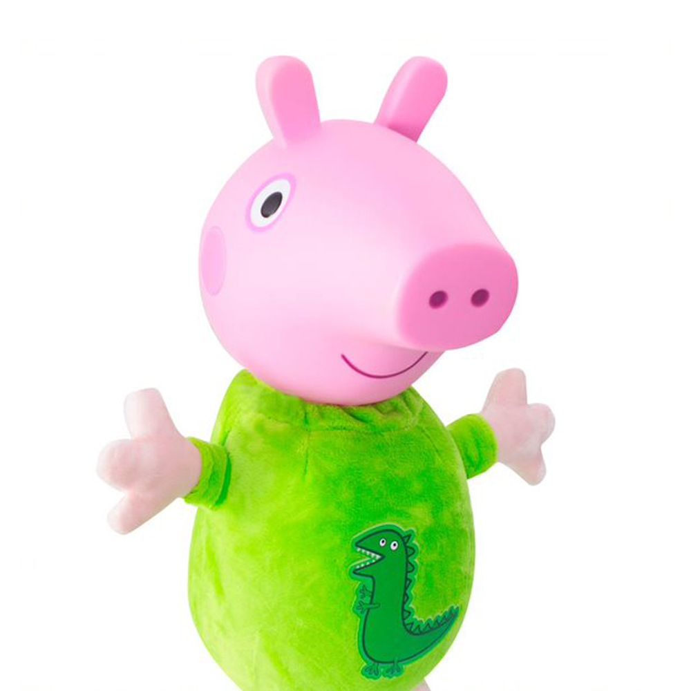 Boneco De Pelucia George com Cabeça de Vinil e Pijama - Peppa Pig Estrela