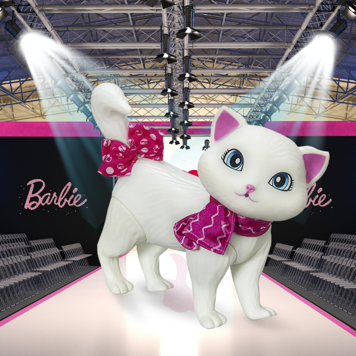 Boneco Pet da Barbie Blissa Fashion Gatinha Brinquedo com 5 Acessórios +3 anos Pupee