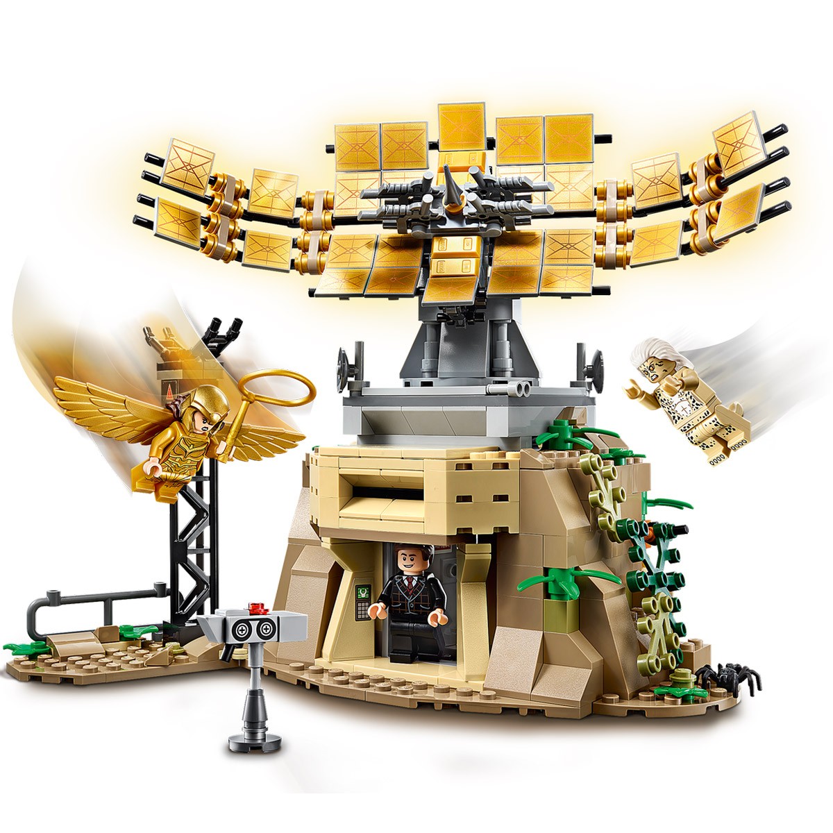 Brinquedo Lego Mulher Maravilha VS Cheetah 3 Bonecos 1 Torre +8 Anos 371 Peças