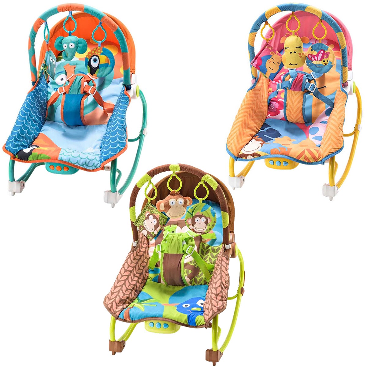 Cadeira de Balanço para Bebês com Música e Vibratória De 0 a 20kg - Multikids Baby