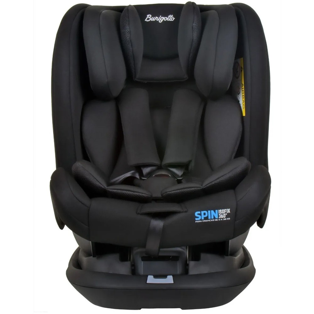 Cadeira de Bebê Para Auto Spin Isofix Preto De 0 a 36Kg Burigotto