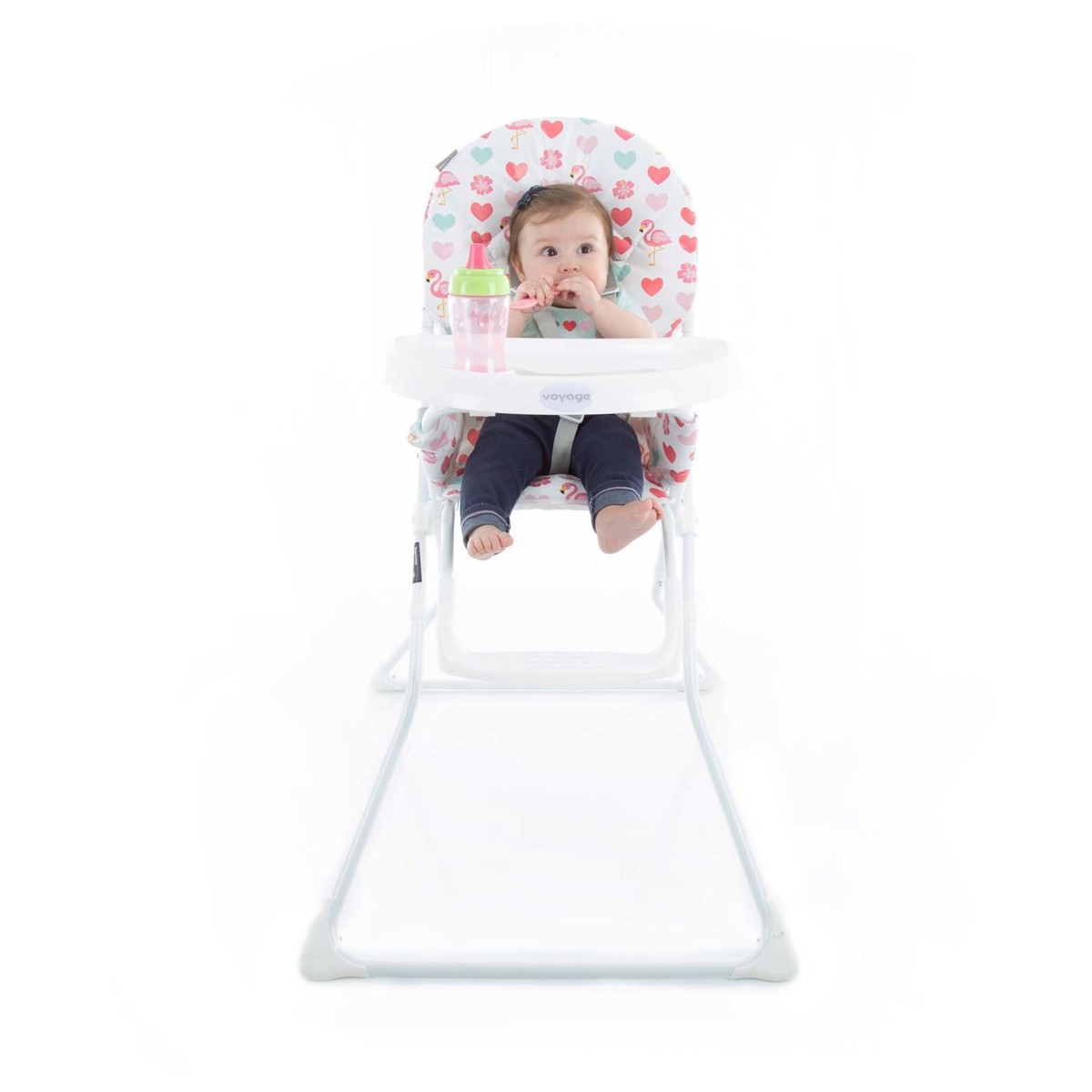 Cadeira de Refeição de Bebê Voyage Flamingo