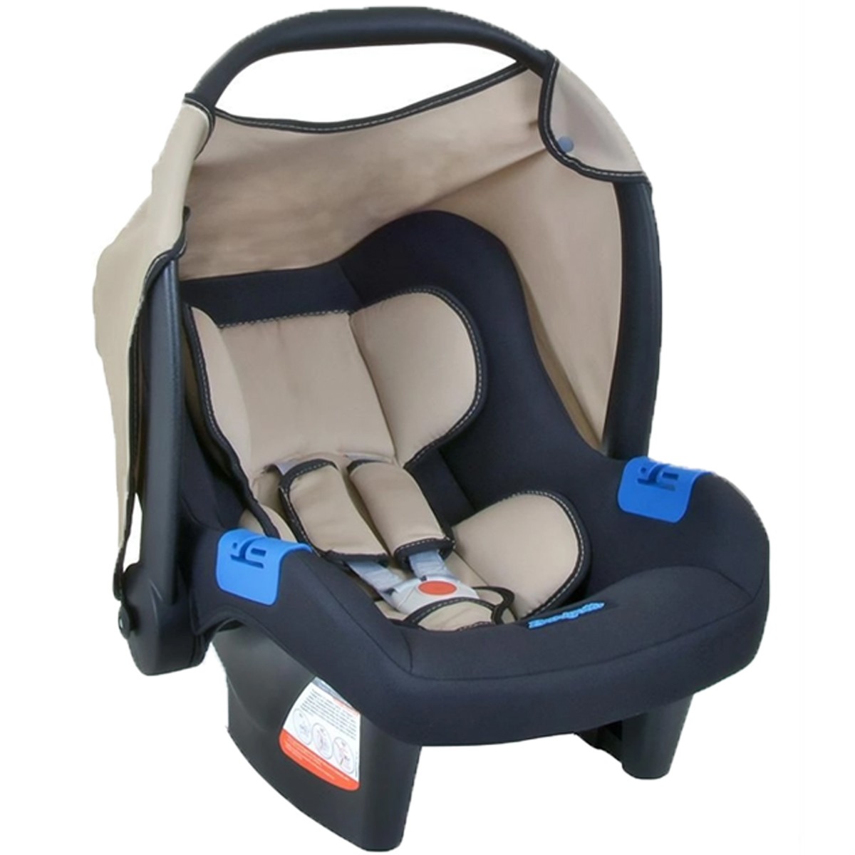 Conjunto Carrinho de Bebê Ecco Bege Travel System com Bebê Conforto Touring e Base para Auto - Burigotto
