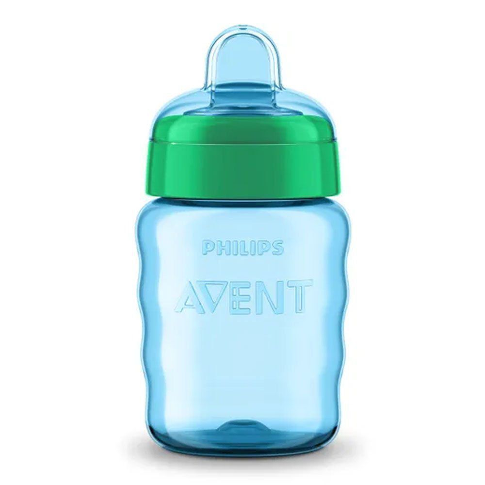 Copo Bebê Easy Sip Com Bico De Silicone 260ml Azul Philips Avent SCF553/05