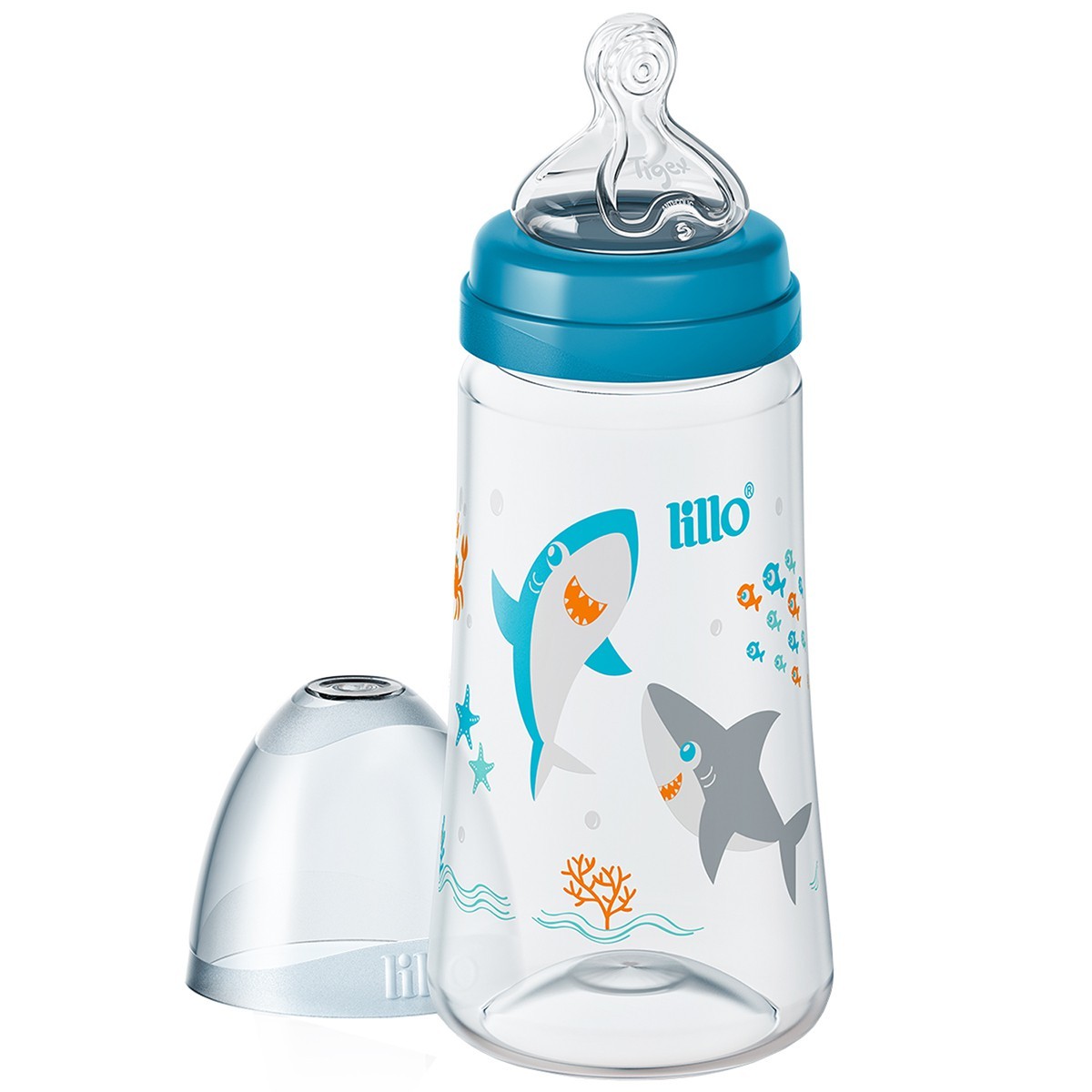 Mamadeira de Bebê Anticólica Smart Fluxo Rápido 300ml Lilllo