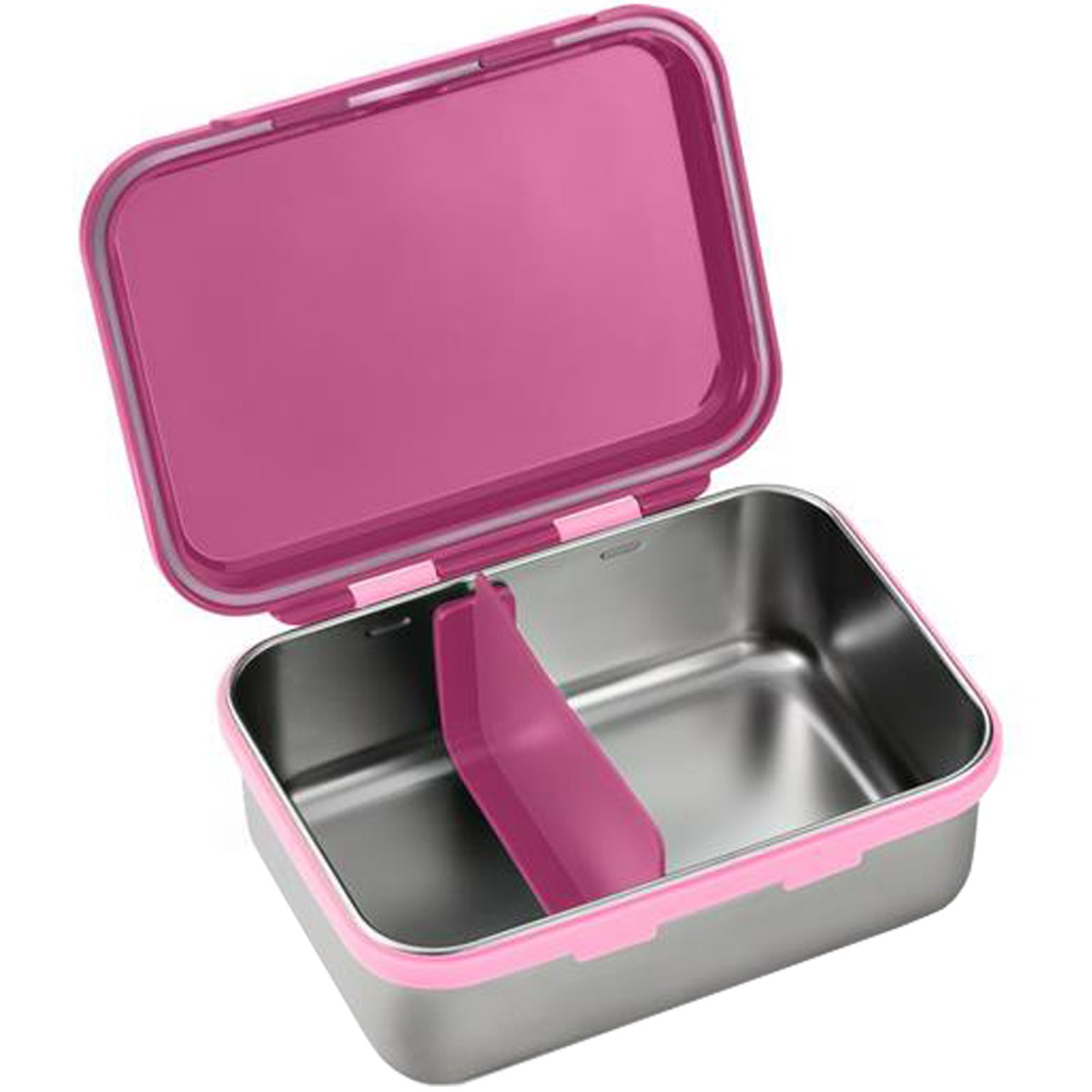 Porta Lanches Infantil Bento Box Rosa Chock em Aço Inox Hot e Cold Para 6+ Meses - Fisher Price