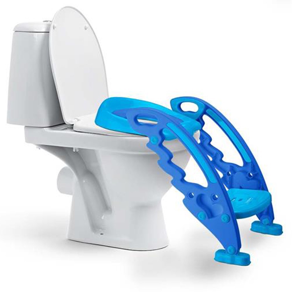 Redutor de Assento Sanitário para Criança com Escada Azul Multikids BB051