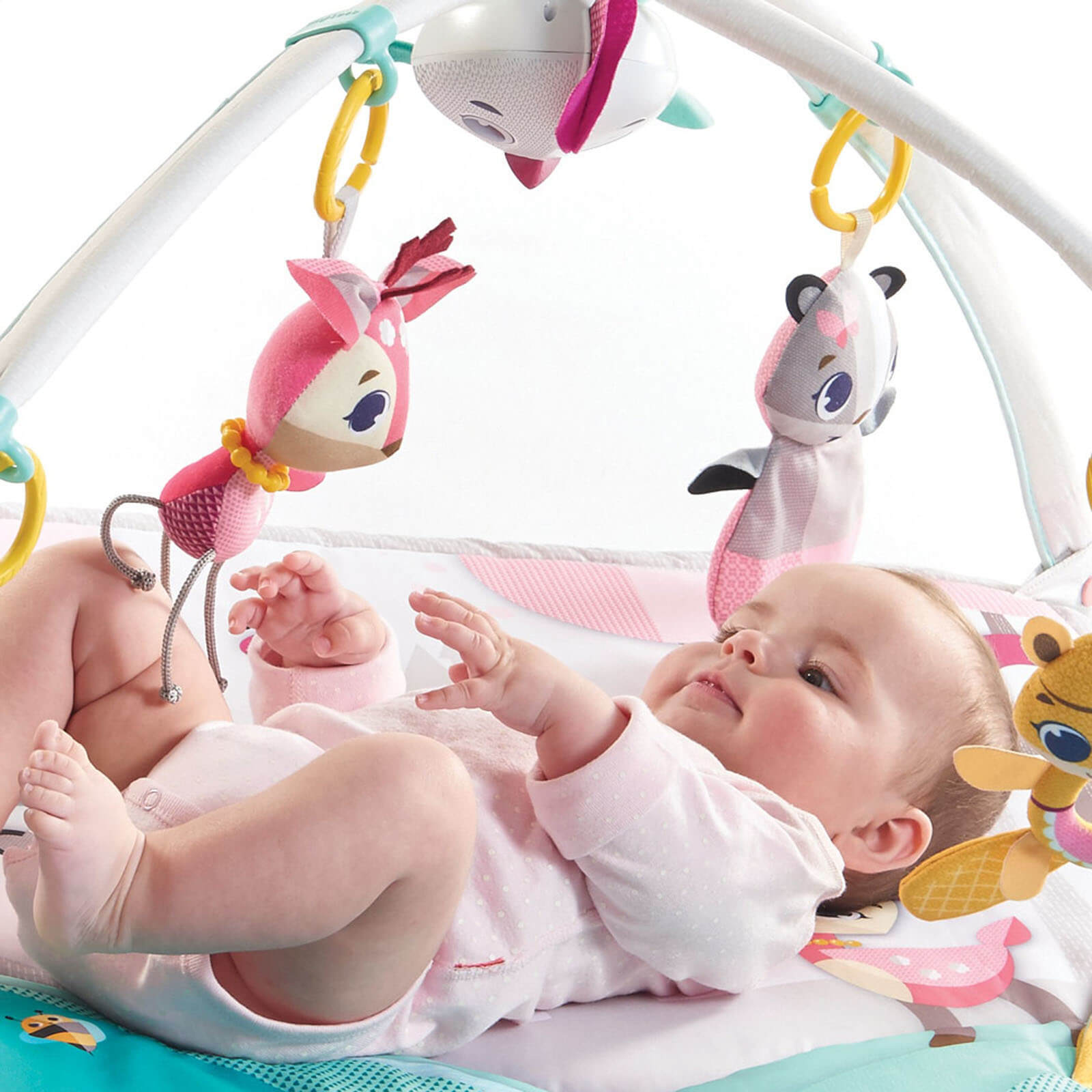 Tapete de Atividades Bebê Infantil Criança Musical com Luzes Chocalho Para +2 Meses Gymini Princess Tales - Tiny Love