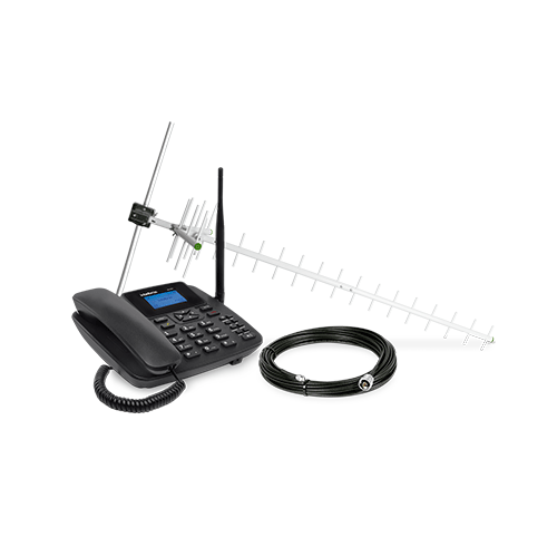KIT Telefone Celular Fixo Intelbras CF 4211 Longo Alcance  - Ziko Shop